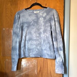 BB Dakota by Steve Madden Blue Tie-Dye Long Sleeve Sweatshirt